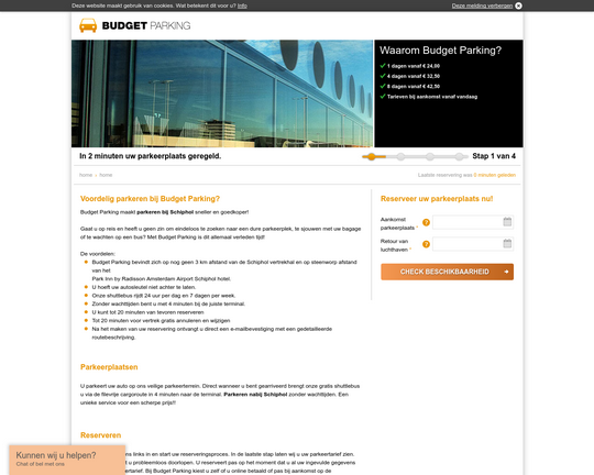 Budgetparkingschiphol.nl Logo