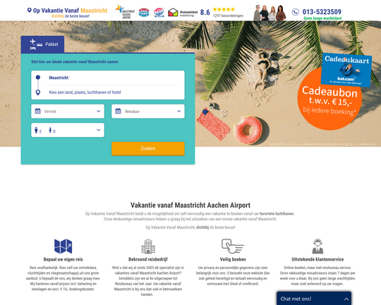 Opvakantievanafmaastricht.nl Logo